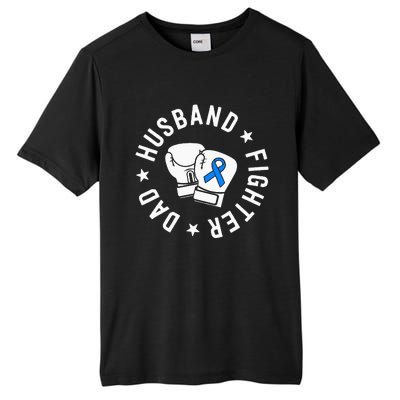 ALS Warrior Dad Husband Father Blue Ribbon Awareness Tall Fusion ChromaSoft Performance T-Shirt