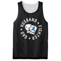 ALS Warrior Dad Husband Father Blue Ribbon Awareness Mesh Reversible Basketball Jersey Tank