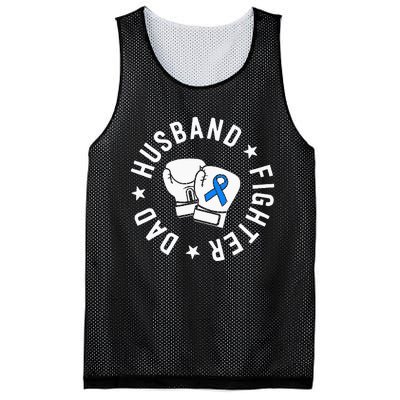 ALS Warrior Dad Husband Father Blue Ribbon Awareness Mesh Reversible Basketball Jersey Tank