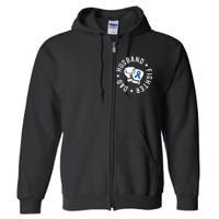 ALS Warrior Dad Husband Father Blue Ribbon Awareness Full Zip Hoodie