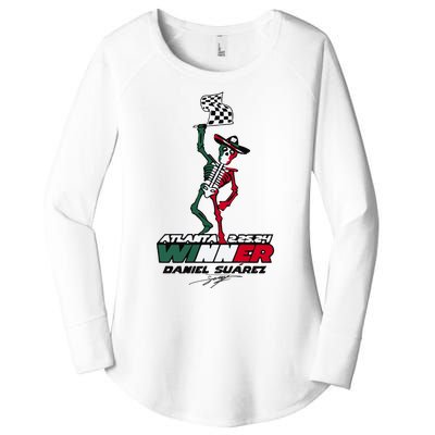 Atlanta Winner Daniel Suarez Women's Perfect Tri Tunic Long Sleeve Shirt