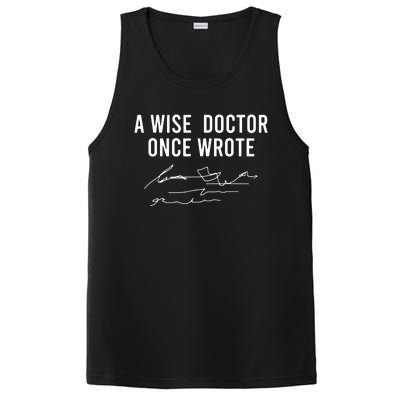 A Wise Doctor Once Wrote Funny Handwriting Doctor Gift PosiCharge Competitor Tank