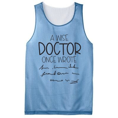 A Wise Doctor Once Wrote Mesh Reversible Basketball Jersey Tank