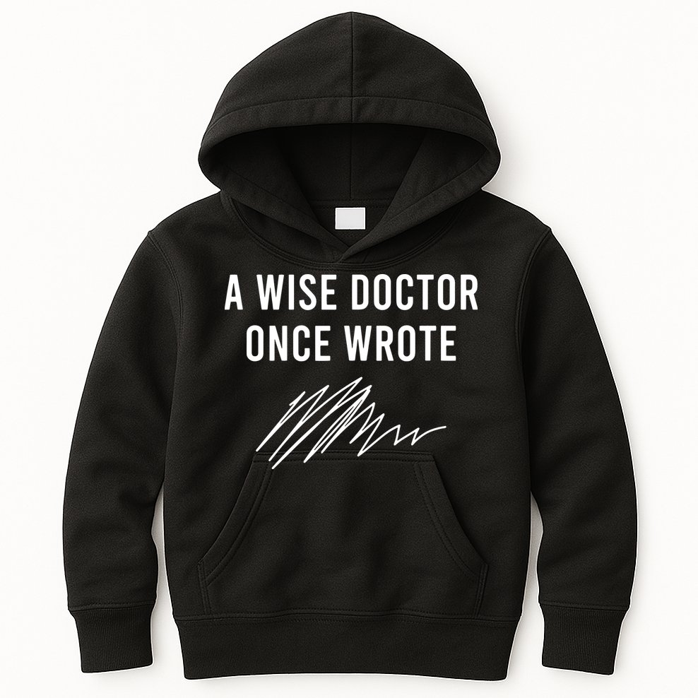 A Wise Doctor Once Wrote Kids Hoodie