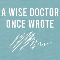 A Wise Doctor Once Wrote Sueded Cloud Jersey T-Shirt
