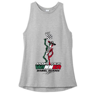 Atlanta Winner Daniel Suarez Ladies PosiCharge Tri-Blend Wicking Tank