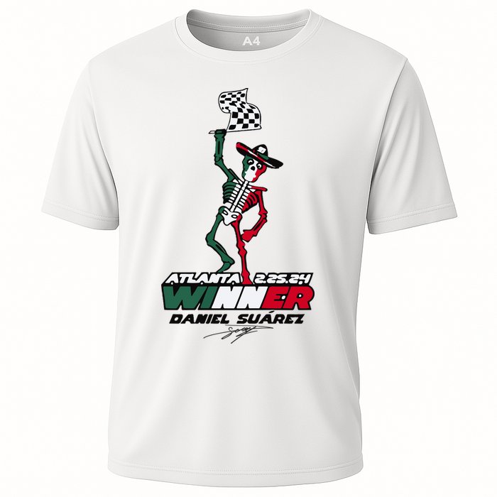 Atlanta Winner Daniel Suarez Cooling Performance Crew T-Shirt