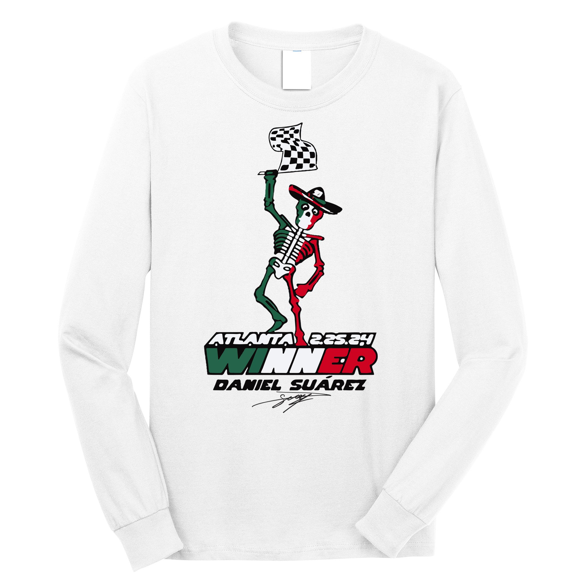 Atlanta Winner Daniel Suarez Long Sleeve Shirt