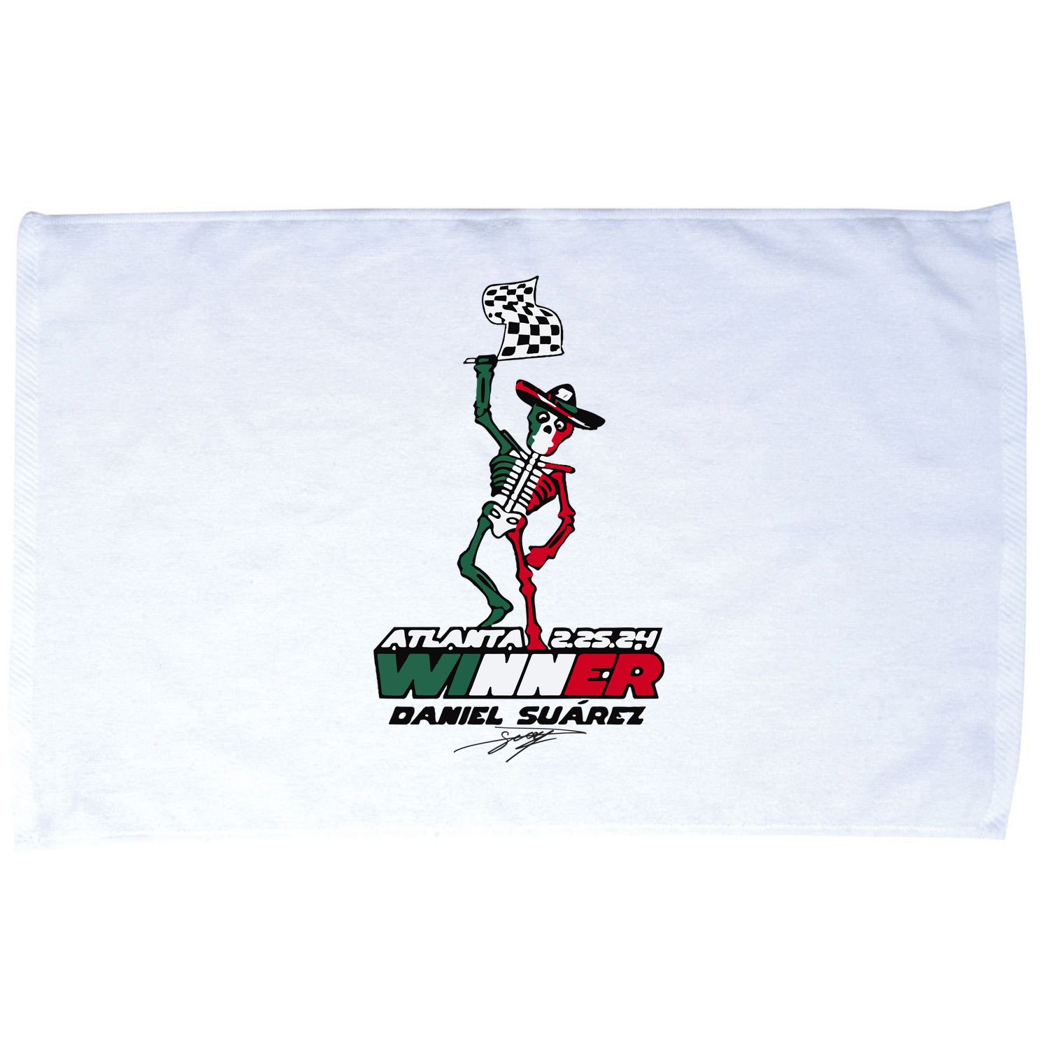 Atlanta Winner Daniel Suarez Microfiber Hand Towel