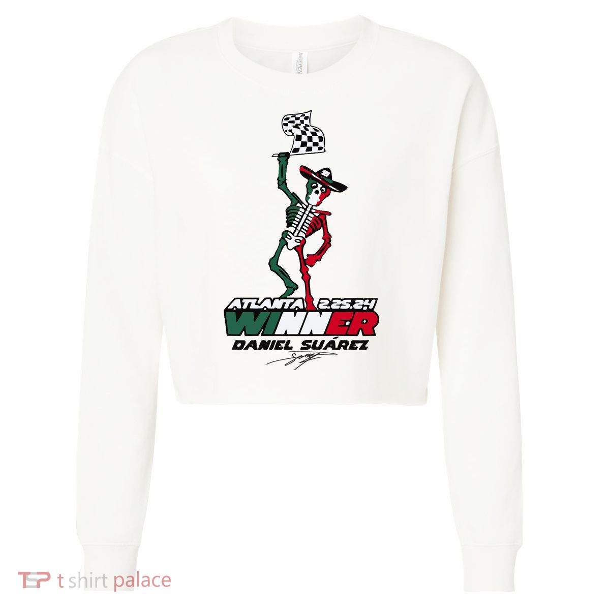 Atlanta Winner Daniel Suarez Cropped Pullover Crew