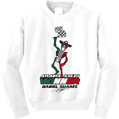 Atlanta Winner Daniel Suarez Kids Sweatshirt