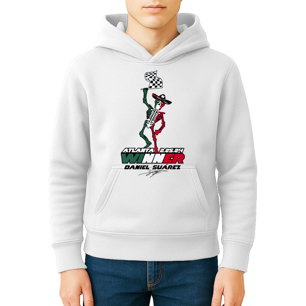 Atlanta Winner Daniel Suarez Kids Hoodie