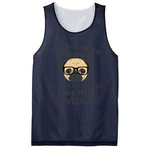 Always Wear Eyeglasses To Math Class Funny Pug Dog Mesh Reversible Basketball Jersey Tank