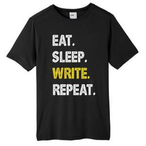 Autor Writer Eat Sleep Write Repeat Journalist Cute Gift Tall Fusion ChromaSoft Performance T-Shirt