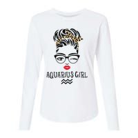 Aquarius Wink Eye Woman Face Wink Eyes Lady Birthday Womens Cotton Relaxed Long Sleeve T-Shirt