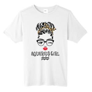 Aquarius Wink Eye Woman Face Wink Eyes Lady Birthday Tall Fusion ChromaSoft Performance T-Shirt