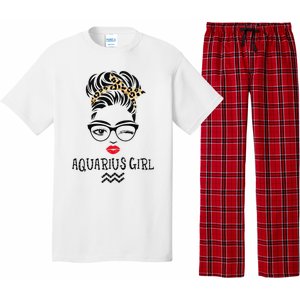 Aquarius Wink Eye Woman Face Wink Eyes Lady Birthday Pajama Set