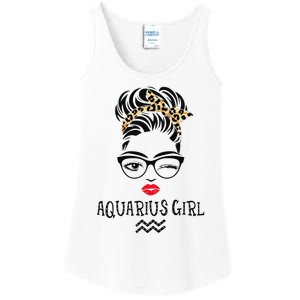 Aquarius Wink Eye Woman Face Wink Eyes Lady Birthday Ladies Essential Tank