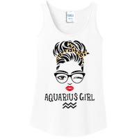 Aquarius Wink Eye Woman Face Wink Eyes Lady Birthday Ladies Essential Tank