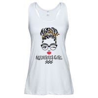 Aquarius Wink Eye Woman Face Wink Eyes Lady Birthday Ladies Essential Flowy Tank