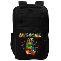 Awesome At 5 Cute Birthday Building Blocks Impact Tech Backpack