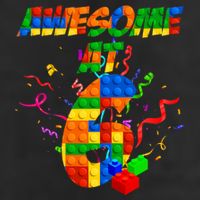 Awesome At 6 Cute Birthday Building Blocks  Adult Drive Performance Visor