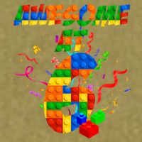 Awesome At 6 Cute Birthday Building Blocks  Garment-Dyed Women's Muscle Tee