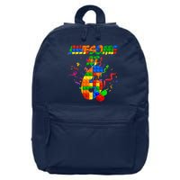 Awesome At 6 Cute Birthday Building Blocks  16 in Basic Backpack
