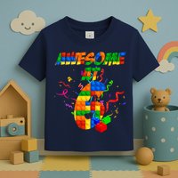 Awesome At 6 Cute Birthday Building Blocks  Toddler T-Shirt