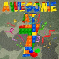 Awesome At 7 Cute Birthday Building Blocks Legacy Tie Dye Trucker Hat