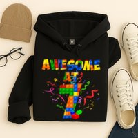 Awesome At 7 Cute Birthday Building Blocks Hoodie