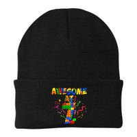 Awesome At 7 Cute Birthday Building Blocks Beanie