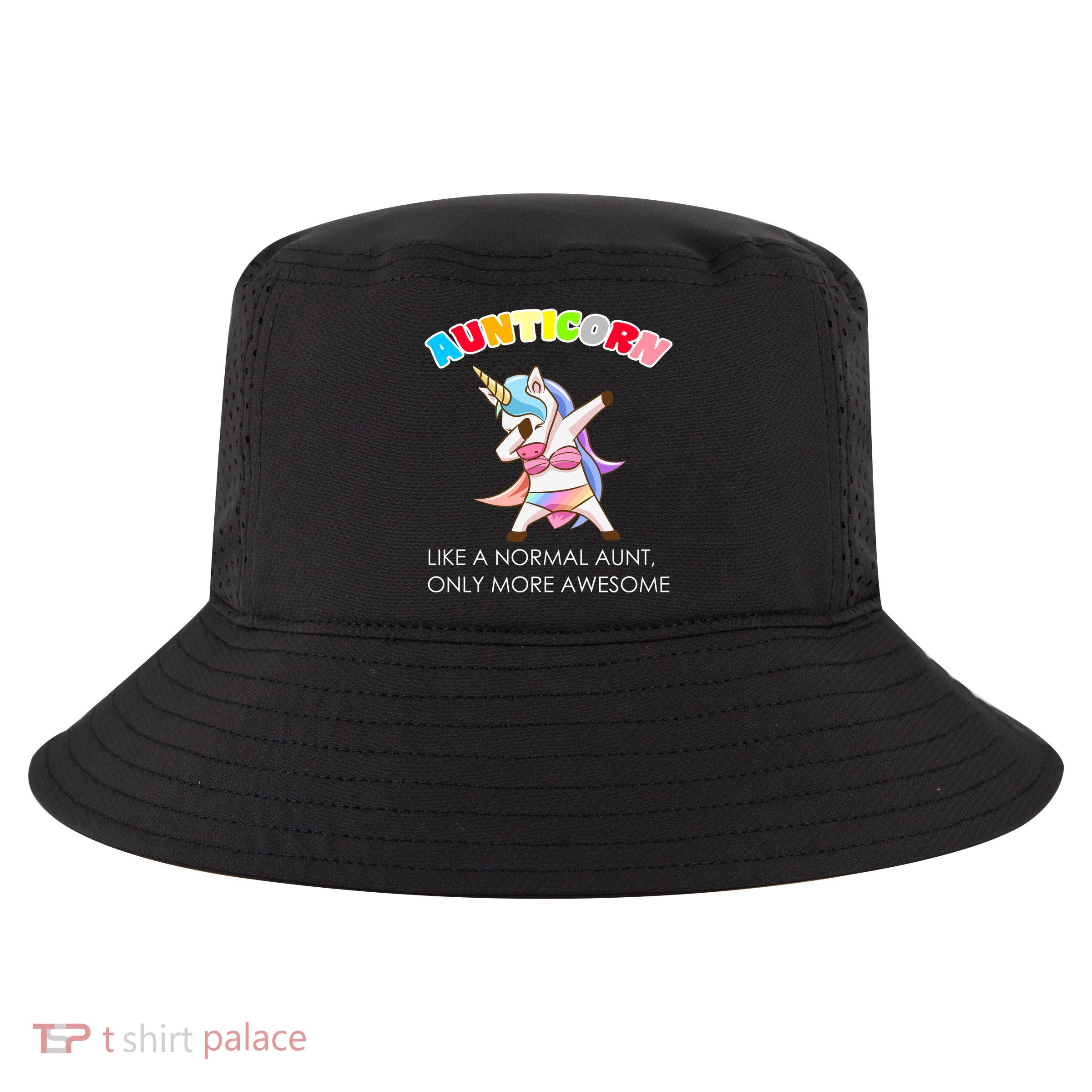 Awesome Aunticorn Like A Normal Aunt Cool Comfort Performance Bucket Hat
