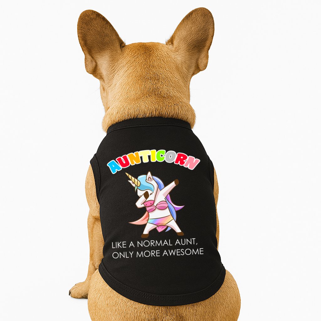 Awesome Aunticorn Like A Normal Aunt Doggie Tank