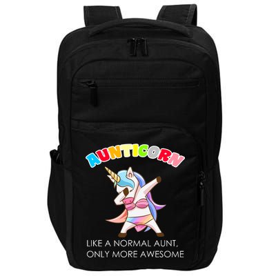 Awesome Aunticorn Like A Normal Aunt Impact Tech Backpack