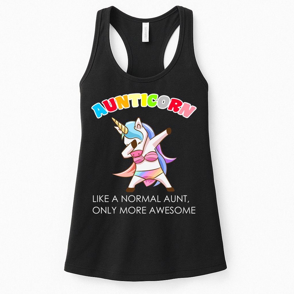 Awesome Aunticorn Like A Normal Aunt Womens Tank Top