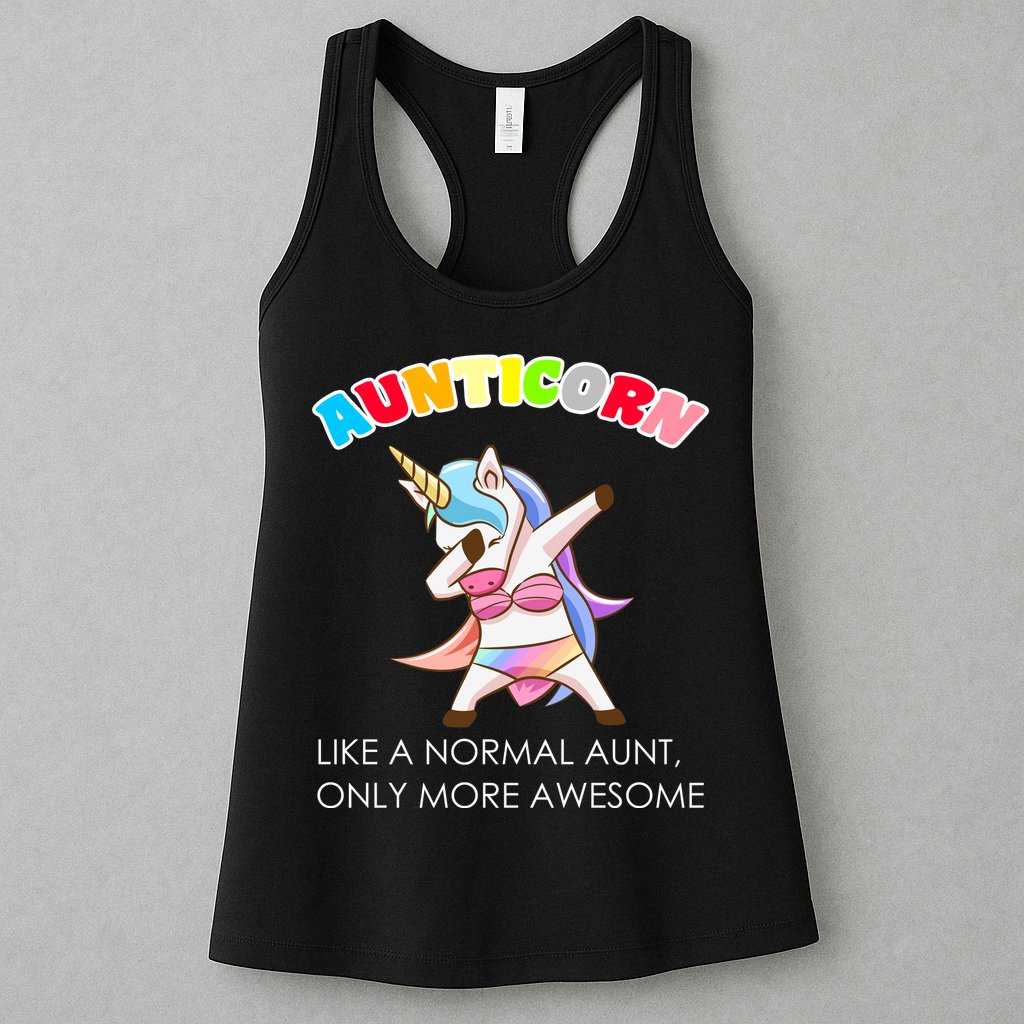 Awesome Aunticorn Like A Normal Aunt Womens Tank Top