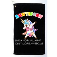 Awesome Aunticorn Like A Normal Aunt Golf Towel