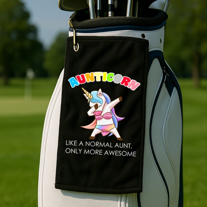 Awesome Aunticorn Like A Normal Aunt Golf Towel