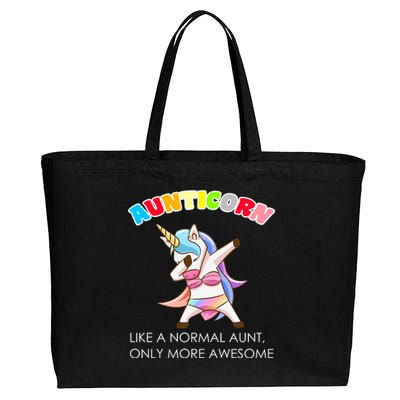 Awesome Aunticorn Like A Normal Aunt Cotton Canvas Jumbo Tote