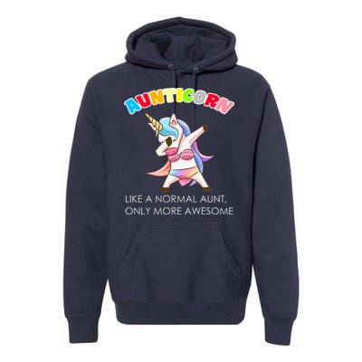 Awesome Aunticorn Like A Normal Aunt Premium Hoodie