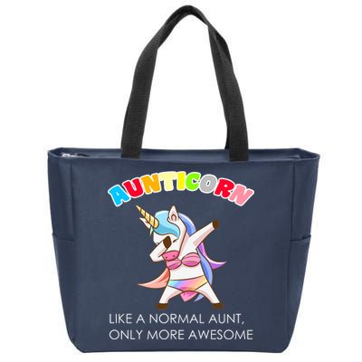 Awesome Aunticorn Like A Normal Aunt Zip Tote Bag