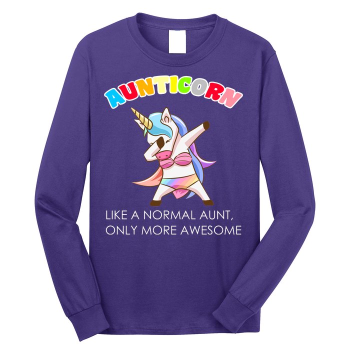 Awesome Aunticorn Like A Normal Aunt Long Sleeve Shirt