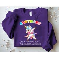 Awesome Aunticorn Like A Normal Aunt Sweatshirt