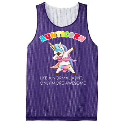 Awesome Aunticorn Like A Normal Aunt Mesh Reversible Basketball Jersey Tank