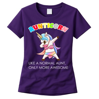 Awesome Aunticorn Like A Normal Aunt Womens T-Shirt