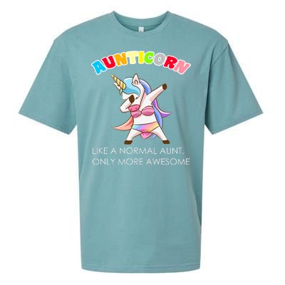 Awesome Aunticorn Like A Normal Aunt Sueded Cloud Jersey T-Shirt