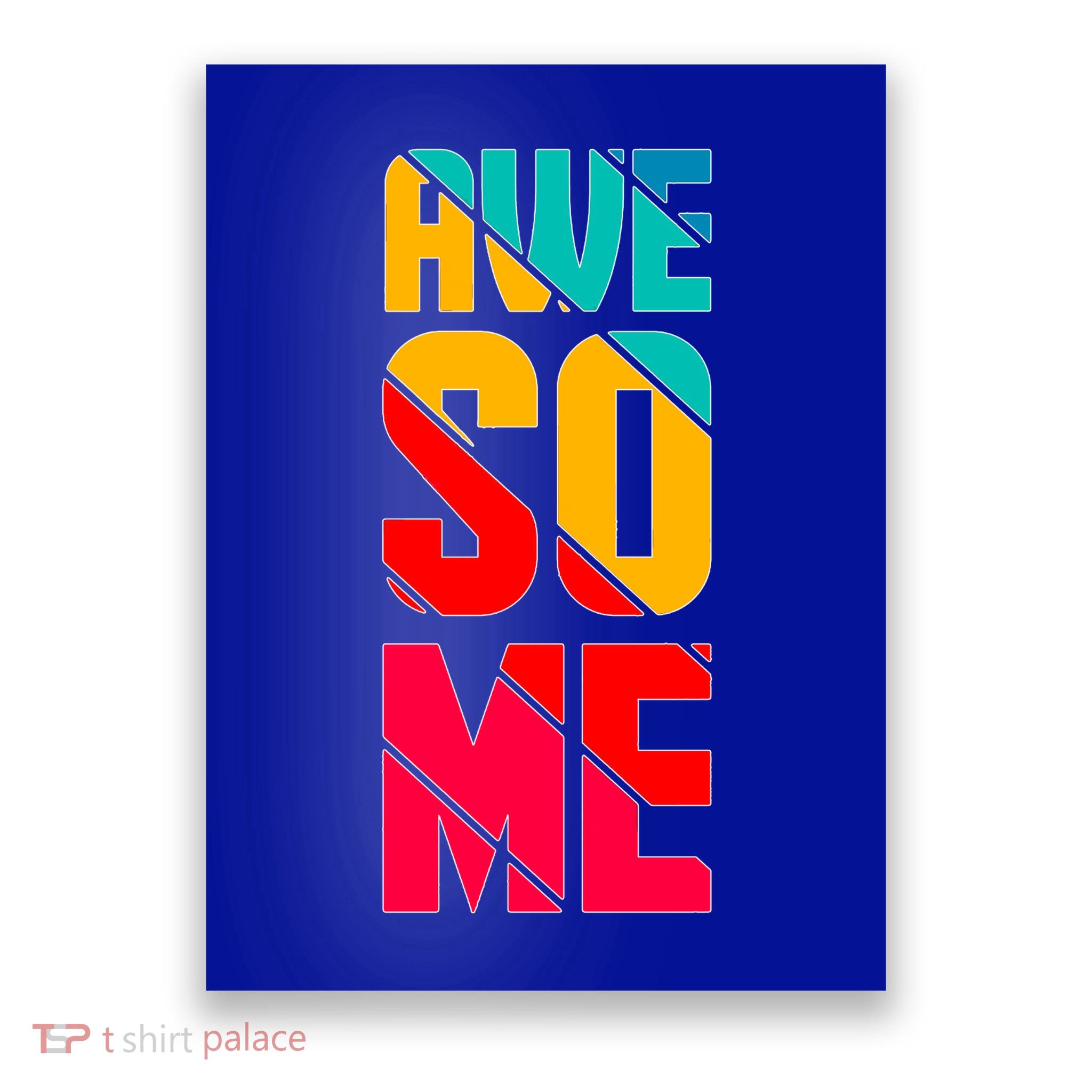 Awesome Broken Letters Poster