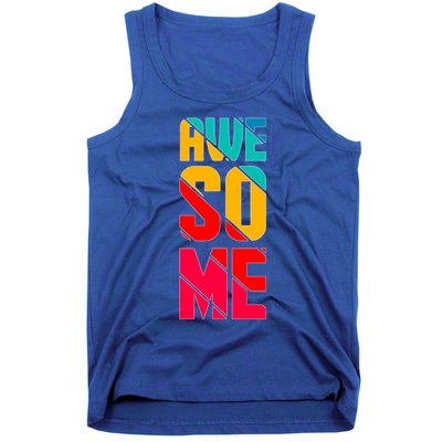 Awesome Broken Letters Tank Top