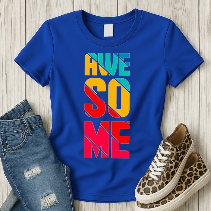 Awesome Broken Letters Womens T-Shirt